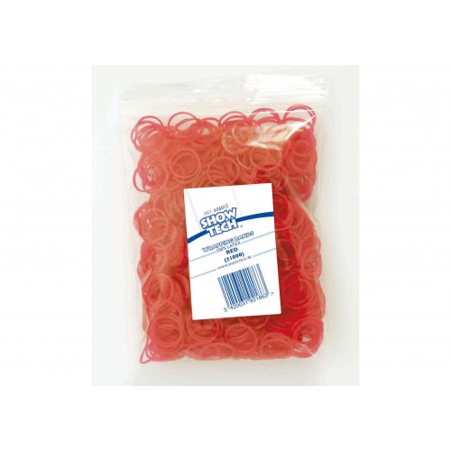 Gumice za ovijanje rdeče barve 1000 kos